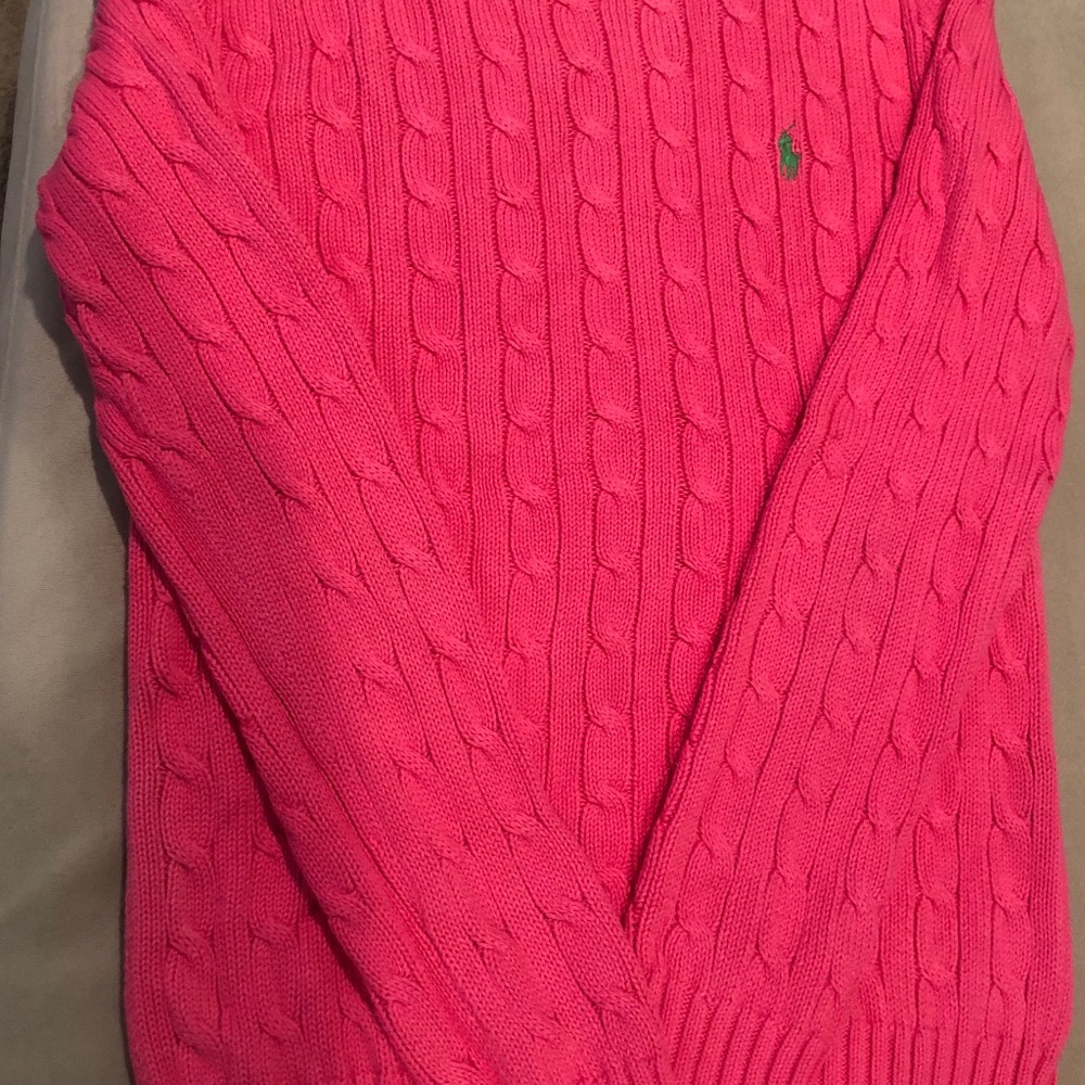 Ralph Lauren Cotton Cable-knit Crewneck Sweater